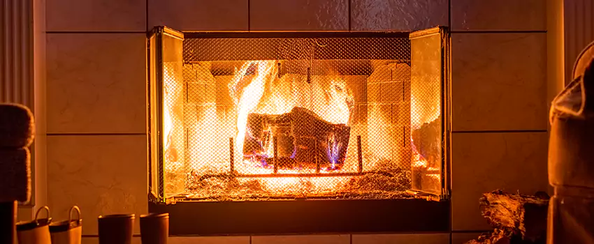 Mendota Hearth Landscape Fireplace Installation in Castle Rock, Colorado